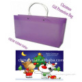 Mode JY-2001 cheap plastic PP shopping bags used as Christmas gift bag advertisement promotion bag